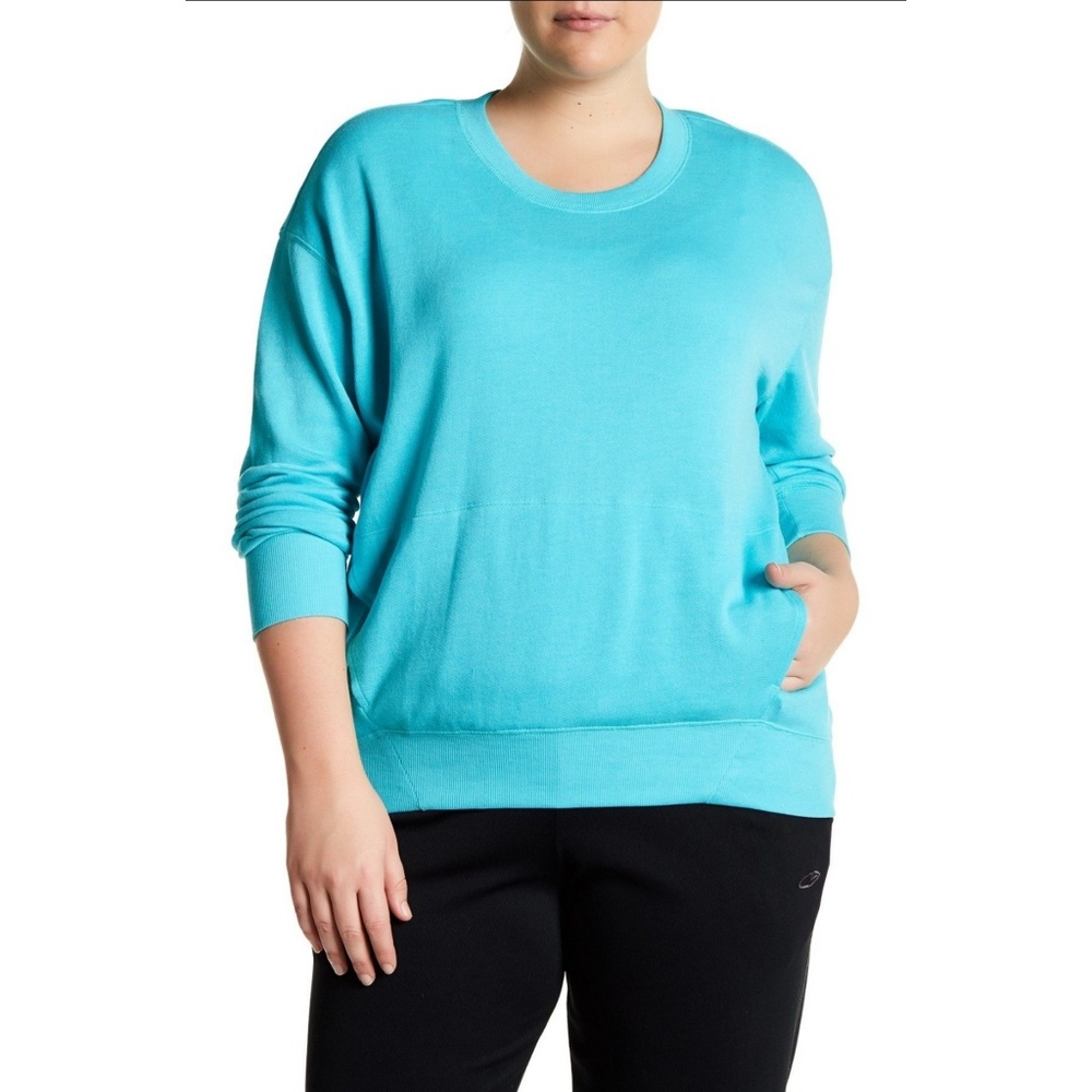 Z by Zella Precision Pullover Sweater Blue 3x NWT